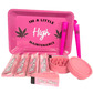 Wise skies pink high maintenance new small rolling tray set