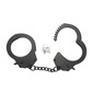 Metal handcuffs, black