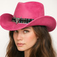 Pink bull cowboy hat 
