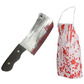 Bloody killer knife & apron set