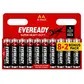 Eveready super heavy duty aa batteries 10 pack (8+2 bonus)