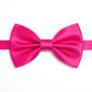 Pink satin bow tie adjustable pre-tied