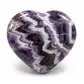 Midnight lavender amethyst crystal heart