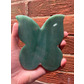 Green adventurine butterfly coaster 219g 12cm x 10.5cm