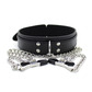 Collar with clamps, black