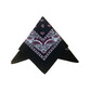 Bandana, red black paisley