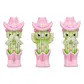 Three wise cacti 9.5cm