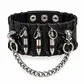 Bullet with skull chains bracelet