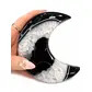 Black agate moon crystals 