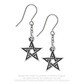 Alchemy black star earrings