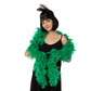 Feather boa, green