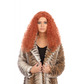 Frizzy wig long auburn