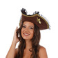 Deluxe brown pirate hat