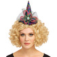 Witches headband hat, rainbow