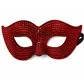 Jewelled eye mask, red