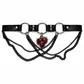 Black heart with chains choker