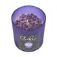 Third eye chakra lavender crystal chip candle