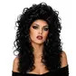 Curly black wig