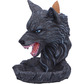 Dark wolf head backflow incense burner 11.5cm