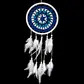 Dream catcher, white & blue