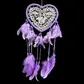 Lilac heart dream catcher