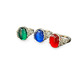 Jewelled rings, pack of 3