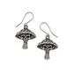Alchemy death cap mushroom earrings
