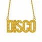 Disco pendant necklace
