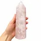 Rose quartz tower point 21cm