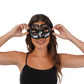 Gothic eye mask, silver