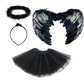 Black wings, tutu & halo bundle