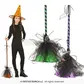 Assorted witches' brooms 95cm
