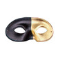 Gold/black 2 tone eye mask