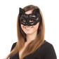 Black cat sequin mask