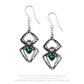 Emerald venom earrings by alchemy