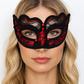 Gothic eye mask, red