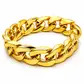 Chunky gold chain bracelet 