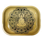 Wise skies golden flower small rolling tray