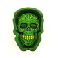 Wise skies green skull ashtray