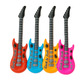 Pack of 4 inflatable guitars