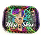 Wise skies hand design small rolling tray