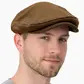 Classic brown flat cap vintage style men�s newsboy hat