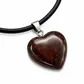 Small heart shape crystal stone - mahogany obsidian