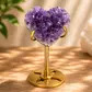 Amethyst heart cut geode with stand