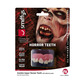 Horror teeth, zombie, with upper veneer teeth