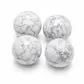 Howlite crystal orbs