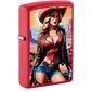 Zippo lighter pinup cowgirl design