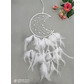 Dream catcher white crescent