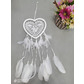 Dream catcher, white heart