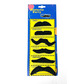 Pack of 6 moustaches, black